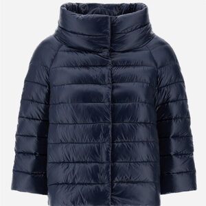 Herno Sofia Cape in Navy Blue. Like new!!!  Size 42 (US Size 6)
